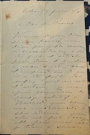 Monet to Pissarro STOLEN LETTER - CDG FEdEX PARIS FEBRUARY 2026